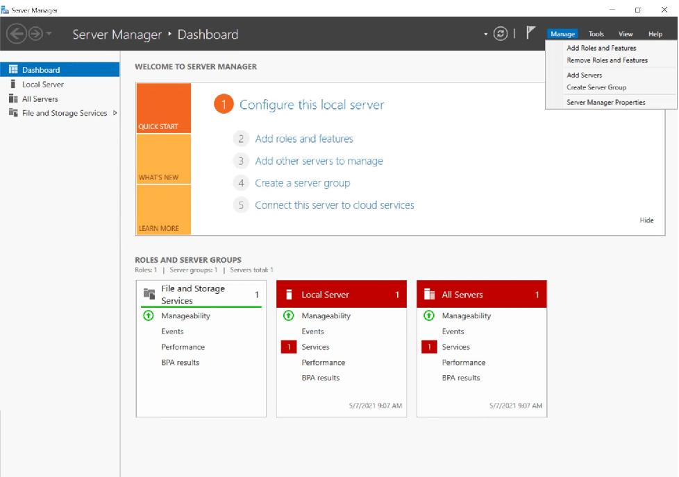 Add Roles - Active Directory
